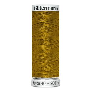 Gutermann Rayon 40 #1159 TEMPLE GOLD, 200m Machine Embroidery Thread