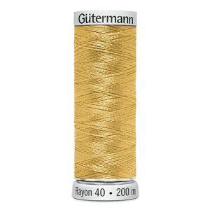 Gutermann Rayon 40 #1167 MAIZE YELLOW, 200m Machine Embroidery Thread