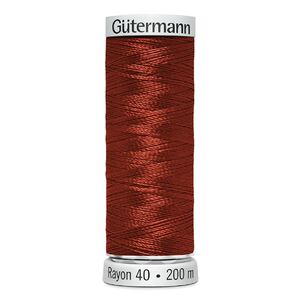 Gutermann Rayon 40 #1181 RUST, 200m Machine Embroidery Thread