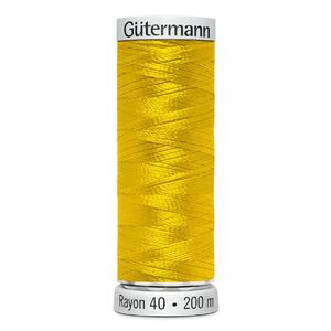Gutermann Rayon 40 #1187 MIMOSA YELLOW, 200m Machine Embroidery Thread
