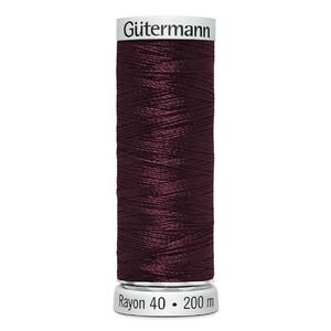 Gutermann Rayon 40 #1189 DARK CHESTNUT, 200m Machine Embroidery Thread