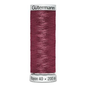 Gutermann  Rayon 40 #1190 MEDIUM BURGUNDY, 200m Machine Embroidery Thread