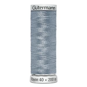 Gutermann Rayon 40 #1203 LIGHT WEATHERED BLUE, 200m Machine Embroidery Thread