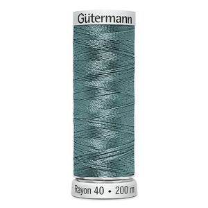 Gutermann Rayon 40 #1205 MEDIUM JADE, 200m Machine Embroidery Thread