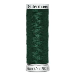 Gutermann Rayon 40 #1208 MALLARD GREEN, 200m Machine Embroidery Thread