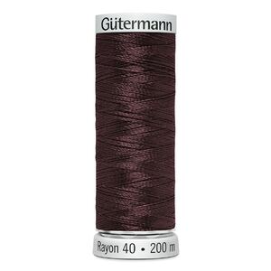Gutermann Rayon 40 #1214, MEDIUM CHESTNUT, 200m Machine Embroidery Thread