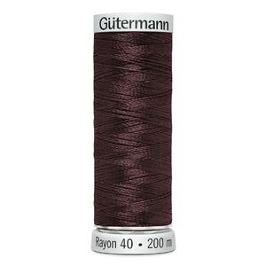 Gutermann Rayon 40 #1214, MEDIUM CHESTNUT, 200m Machine Embroidery Thread