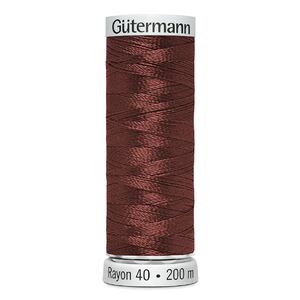 Gutermann Rayon 40 #1216 MEDIUM MAPLE, 200m Machine Embroidery Thread