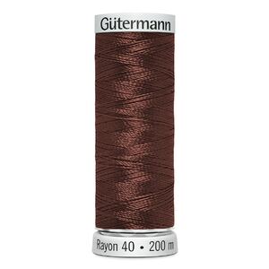 Gutermann Rayon 40 #1217 CHESTNUT, 200m Machine Embroidery Thread