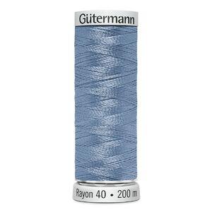 Gutermann Rayon 40 #1222 LIGHT BABY BLUE, 200m Machine Embroidery Thread