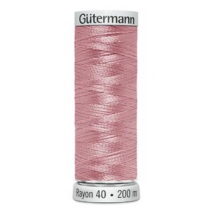 Gutermann Rayon 40 #1225 PASTEL PINK, 200m Machine Embroidery Thread