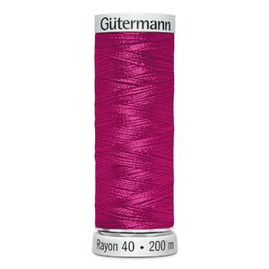 Gutermann Rayon 40 #1231 MEDIUM ROSE, 200m Machine Embroidery Thread