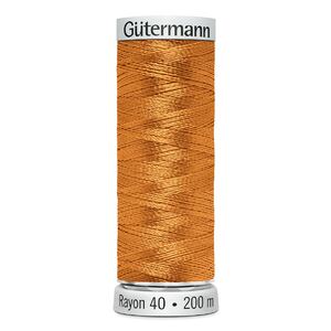 Gutermann Rayon 40 #1238 ORANGE SUNRISE, 200m Machine Embroidery Thread