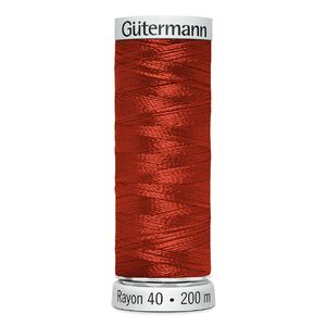 Gutermann Rayon 40 #1246 ORANGE FLAME, 200m Machine Embroidery Thread