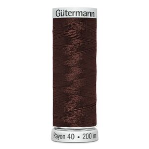 Gutermann Rayon 40 #1247 MAHOGANY, 200m Machine Embroidery Thread
