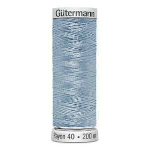 Gutermann Rayon 40 #1248 MEDIUM PASTEL BLUE, 200m Machine Embroidery Thread