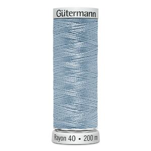 Gutermann Rayon 40 #1248 MEDIUM PASTEL BLUE, 200m Machine Embroidery Thread