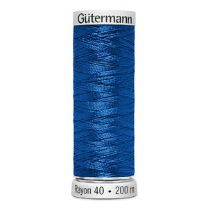 Gutermann Rayon 40 #1253 DARK SAPPHIRE, 200m Machine Embroidery Thread