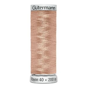 Gutermann Rayon 40 #1258 CORAL REED, 200m Machine Embroidery Thread