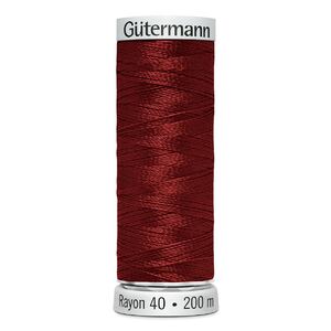 Gutermann Rayon 40 #1263 RED JUBILEE, 200m Machine Embroidery Thread