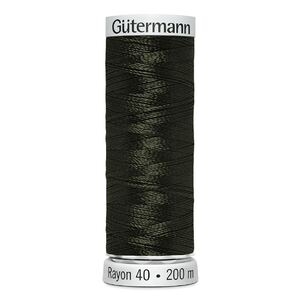 Gutermann Rayon 40 #1272 HEDGE GREEN, 200m Machine Embroidery Thread
