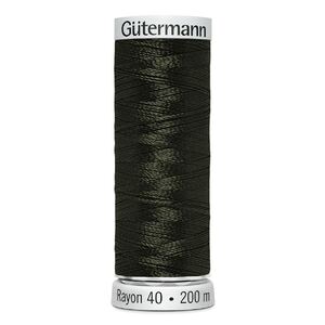 Gutermann Rayon 40 #1272 HEDGE GREEN, 200m Machine Embroidery Thread