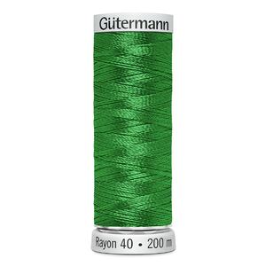 Gutermann Rayon 40 #1278 BRIGHT GREEN, 200m Machine Embroidery Thread