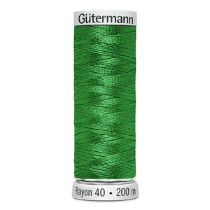 Gutermann Rayon 40 #1278 BRIGHT GREEN, 200m Machine Embroidery Thread