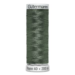Gutermann Rayon 40 #1287 FRENCH GREEN, 200m Machine Embroidery Thread