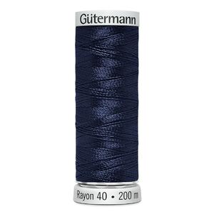 Gutermann Rayon 40 #1294 DEEP SLATE GREY, 200m Machine Embroidery Thread