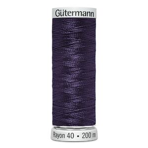 Gutermann Rayon 40 #1299 PURPLE SHADOW, 200m Machine Embroidery Thread