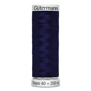 Gutermann Rayon 40 #1301 DEEP EGGPLANT, 200m Machine Embroidery Thread