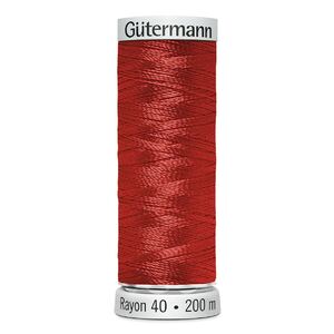 Gutermann Rayon 40 #1317 POPPY, 200m Machine Embroidery Thread