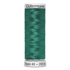 Gutermann Rayon 40 #1503 GREEN PEACOCK, 200m Machine Embroidery Thread