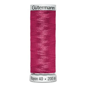 Gutermann Rayon 40 #1511 DEEP ROSE, 200m Machine Embroidery Thread