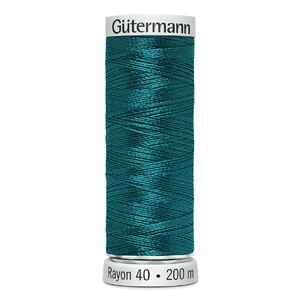 Gutermann Rayon 40 #1513 WILD PEACOCK, 200m Machine Embroidery Thread