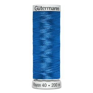 Gutermann Rayon 40 #1534 SAPPHIRE, 200m Machine Embroidery Thread