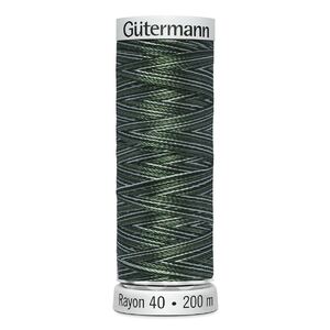 Gutermann Rayon 40 #2131 VARIEGATED KHAKIS 200m Machine Embroidery Thread