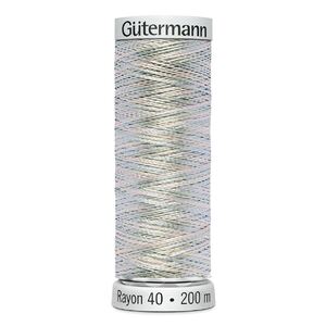 Gutermann Rayon 40 #2201 BABY BLUE-PINK-MINT 200m Machine Embroidery Thread