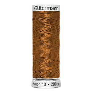 Gutermann Rayon 40 #568 CINNAMON, 200m Machine Embroidery Thread