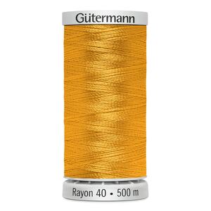 Gutermann Rayon 40 #1024 BRIGHT GOLDEN YELLOW 500m Machine Embroidery Thread
