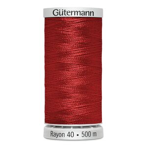 Gutermann Rayon 40 #1037 LIGHT RED, 500m Machine Embroidery Thread