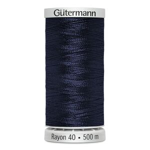Gutermann Rayon 40 #1043 DARK NAVY, 500m Machine Embroidery Thread