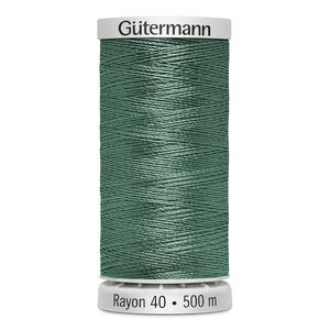 Gutermann Rayon 40 #1046 TEAL, 500m Machine Embroidery Thread