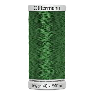 Gutermann Rayon 40 #1051 CHRISTMAS GREEN, 500m Machine Embroidery Thread
