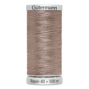 Gutermann Rayon 40 #1054 MEDIUM DARK ECRU, 500m Machine Embroidery Thread
