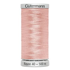 Gutermann Rayon 40 #1064 PALE PINK, 500m Machine Embroidery Thread