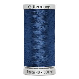 Gutermann Rayon 40 #1076 ROYAL BLUE, 500m Machine Embroidery Thread