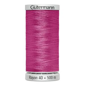 Gutermann Rayon 40 #1109 HOT PINK, 500m Machine Embroidery Thread