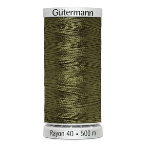 Gutermann Rayon 40 #1156 LIGHT ARMY GREEN, 500m Machine Embroidery Thread